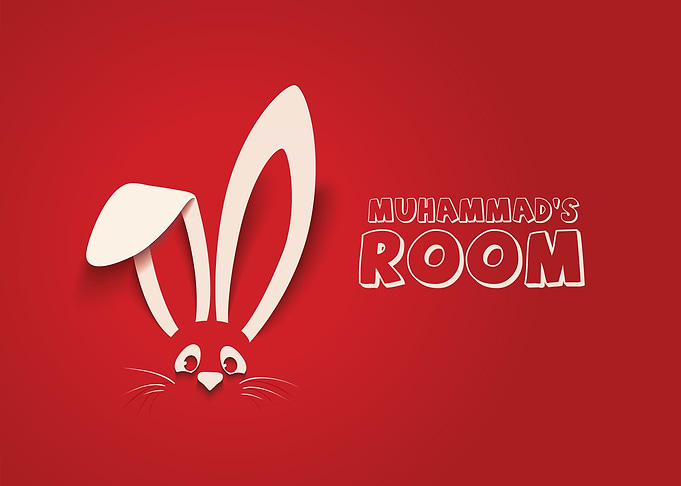 Cute Bunny with name Muhammad