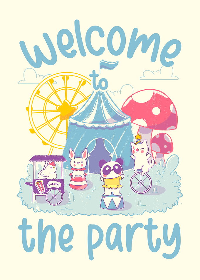 Traveling Circus Kawaii Animals