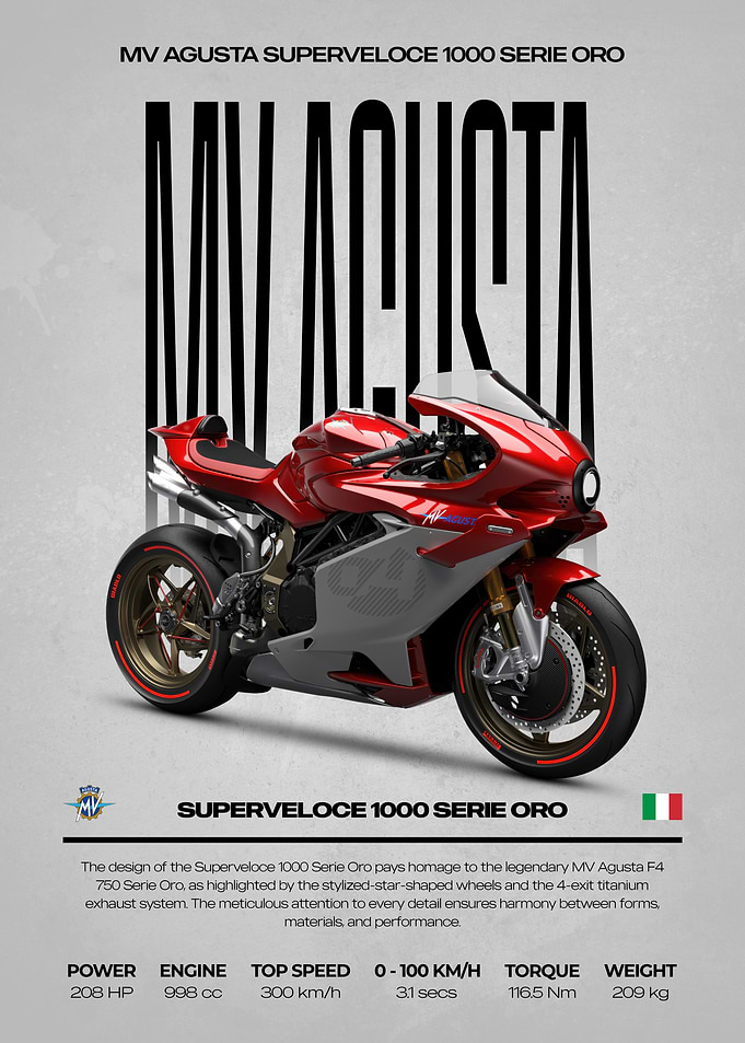 MV Agusta Superveloce 1000 Serie Oro Motorcycle