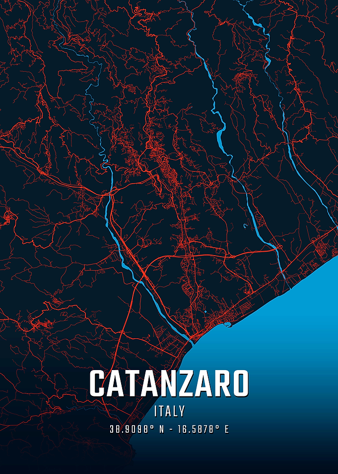 Catanzaro Italy City Map