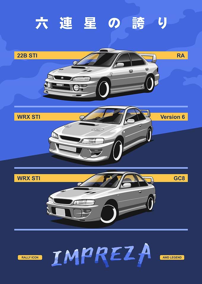 Impreza Rally Trio
