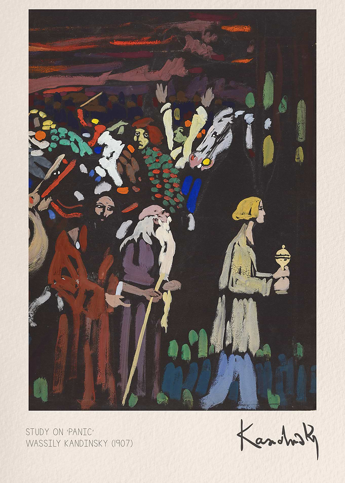 Wassily Kandinsky Study on Panic