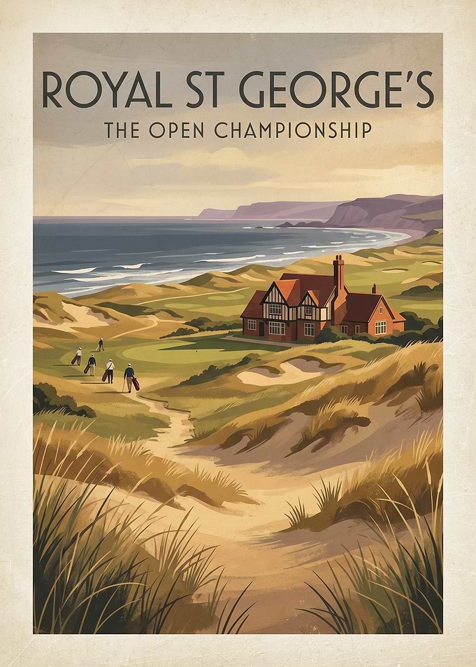 Royal St George's Golf Course Poster