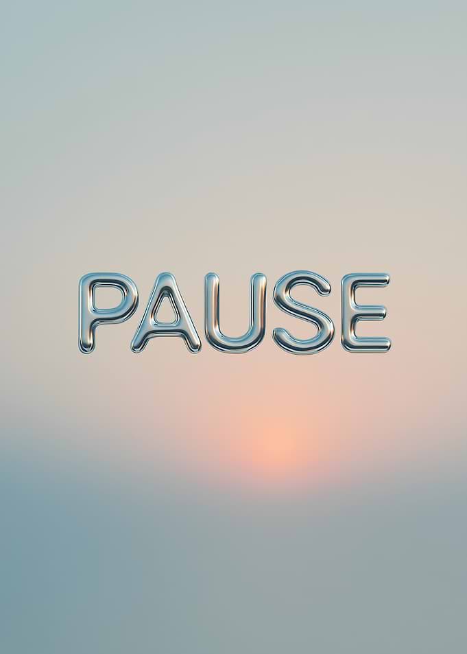 PAUSE text art