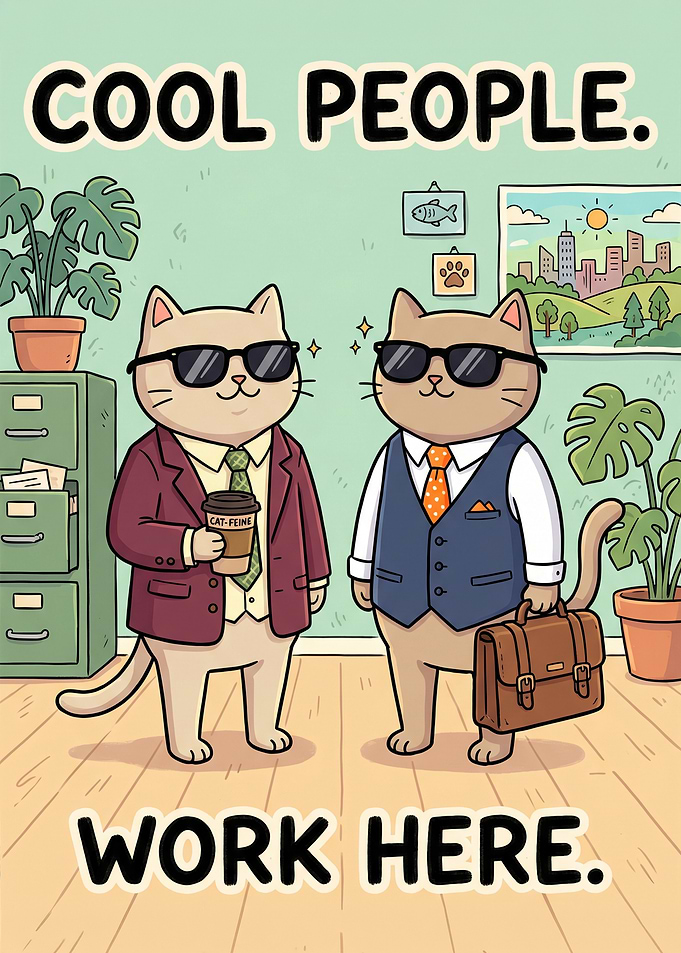Cool Cats Work Here