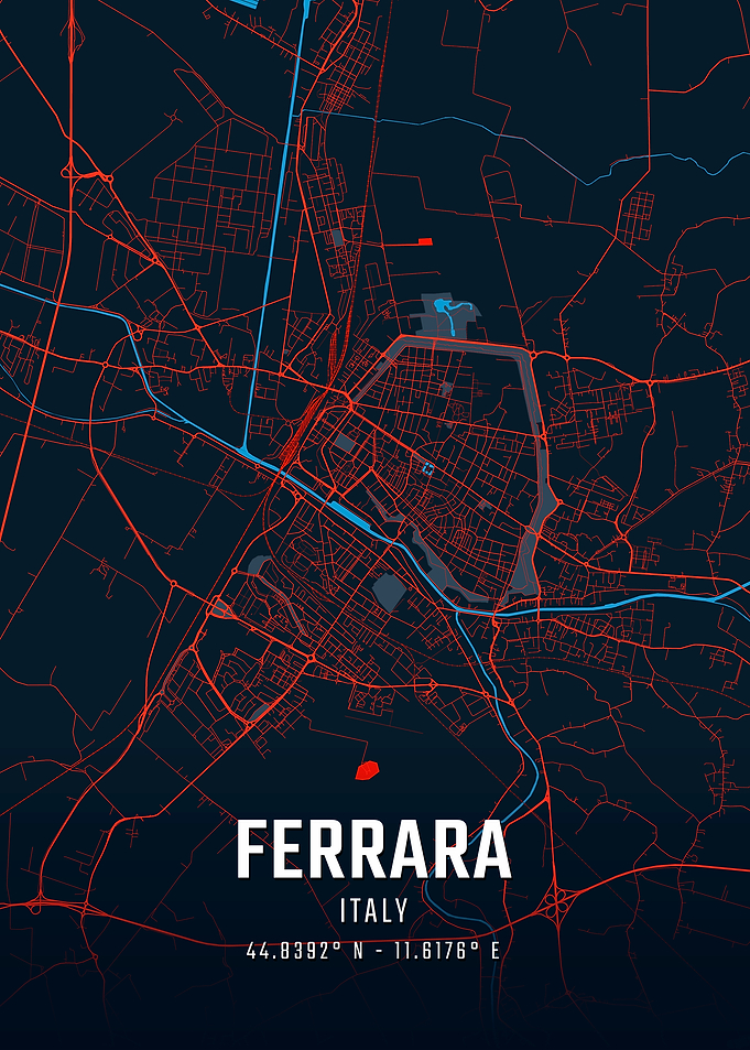 Ferrara Italy City Map