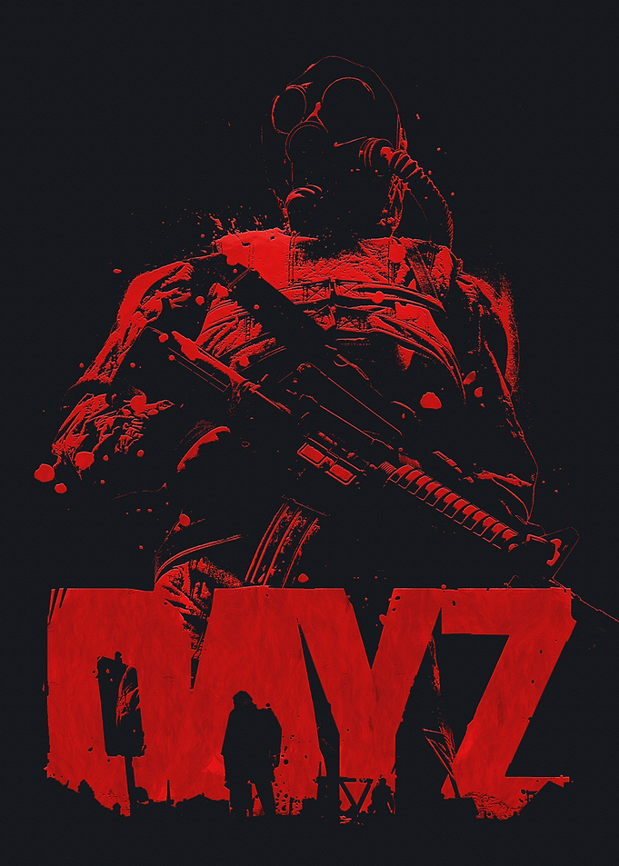 DayZ Soldier with Gas Mask and Rifle
