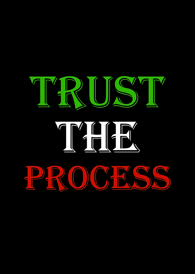 Trust The Process Text Art, Forex Trading Wall Art
