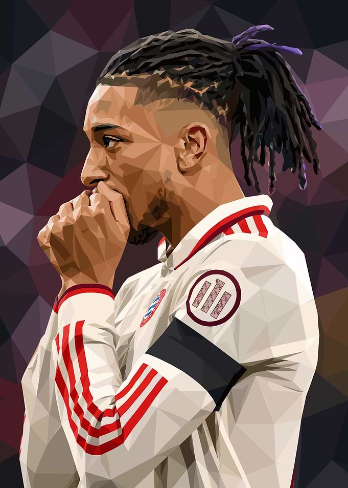 michael olise low poly art