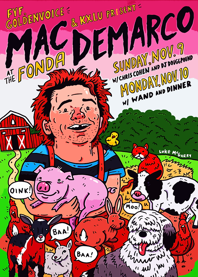 Mac DeMarco Concert Poster