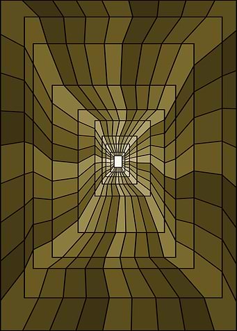 Abstract Geometric Tunnel Illusion
