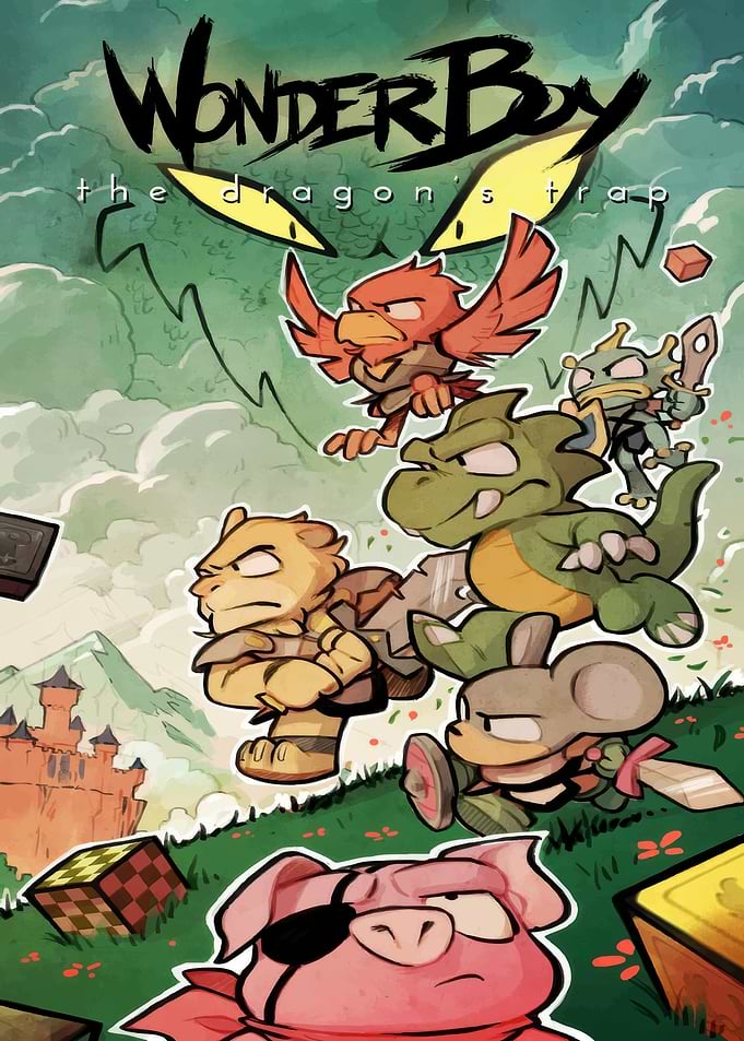 Wonder Boy The Dragon's Trap Cover Art