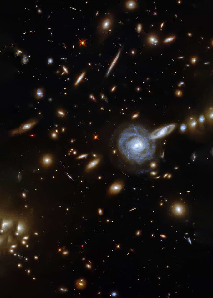 Deep Space Galaxy Cluster