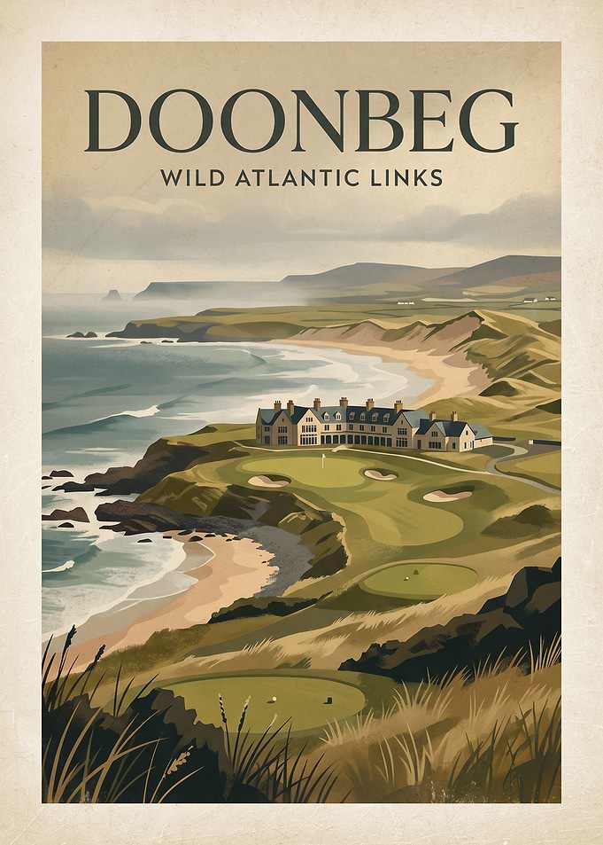 Doonbeg Wild Atlantic Links Golf Poster