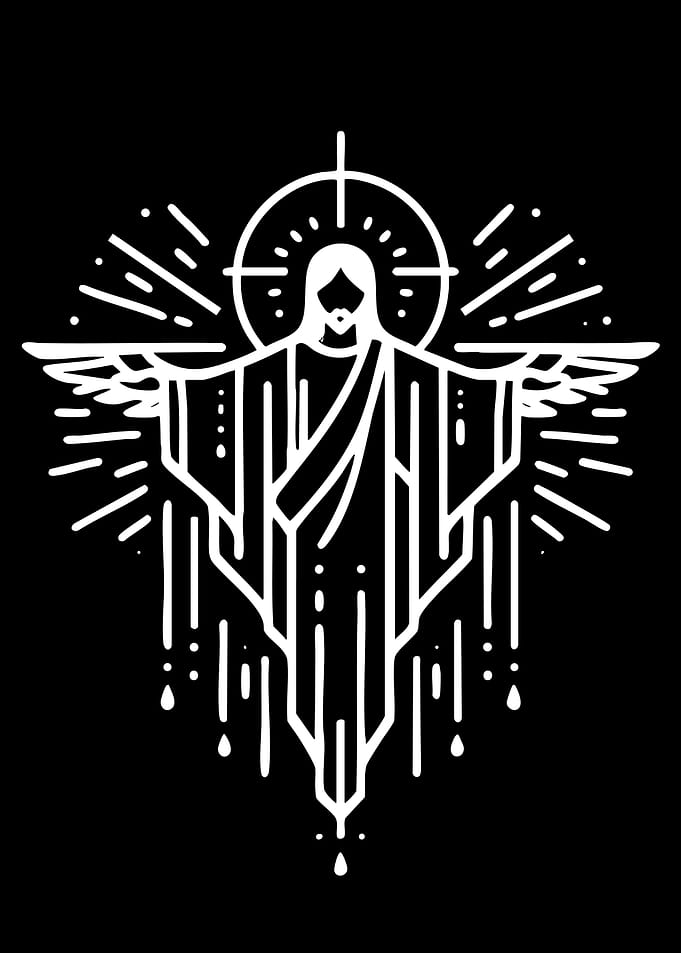 Jesus Christ Line Art