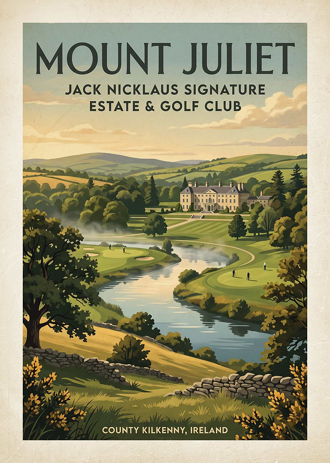 Mount Juliet Golf Club Vintage Poster