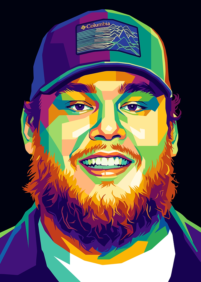 Pop Art Portrait of Luke Combs