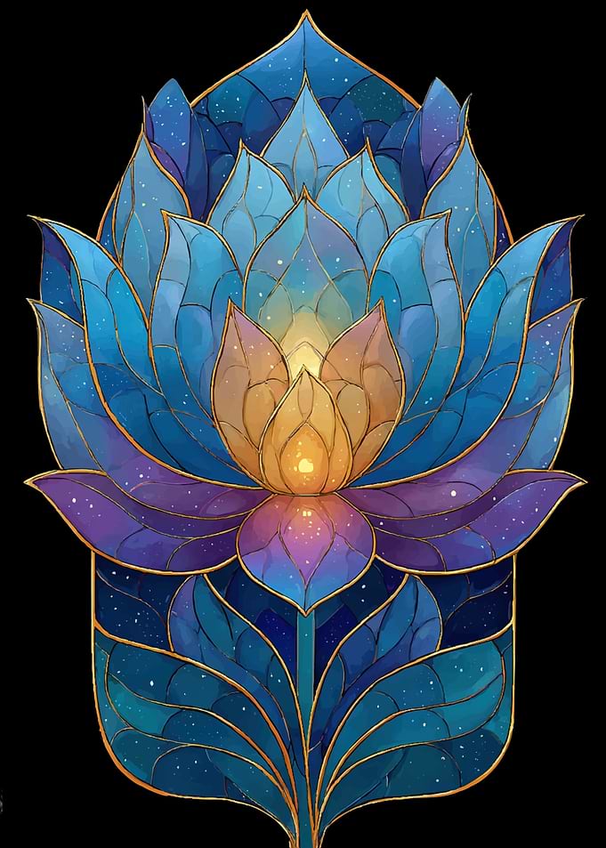Cosmic Lotus Flower