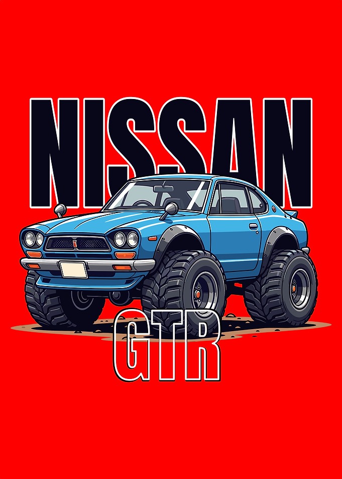 Nissan GTR Monster Truck Art