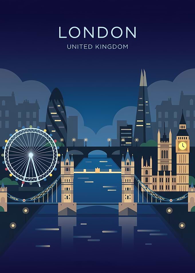 London Skyline at Night