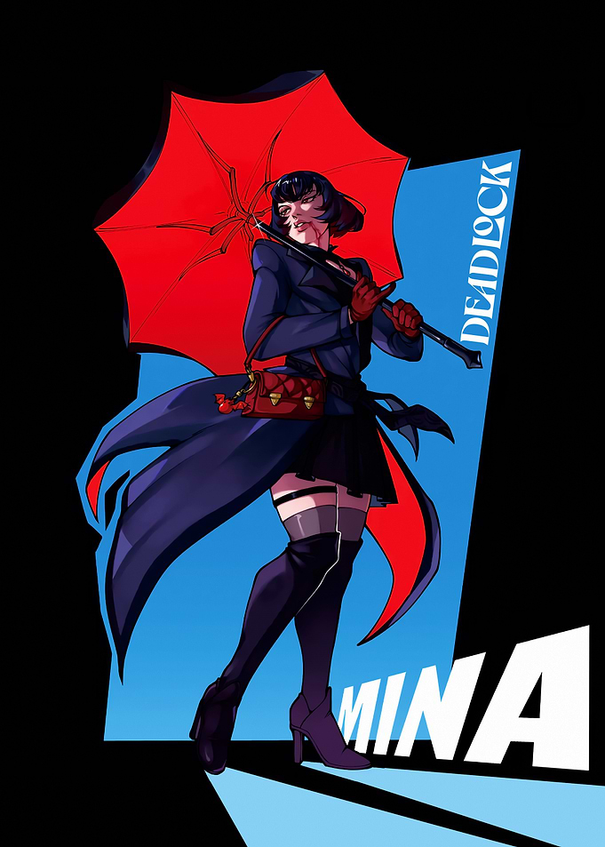 Mina Deadlylock with Red Umbrella