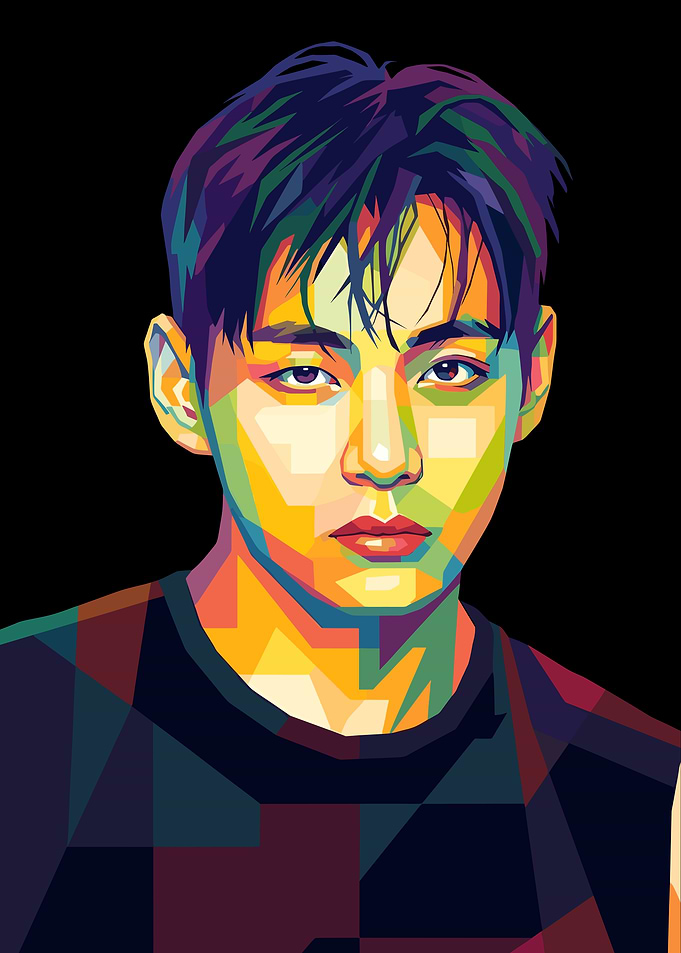 Kim Taehyung BTS Pop Art