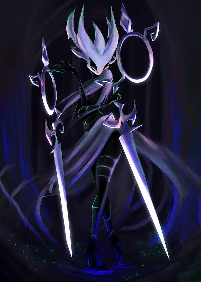The White Lady with Scissor Blades