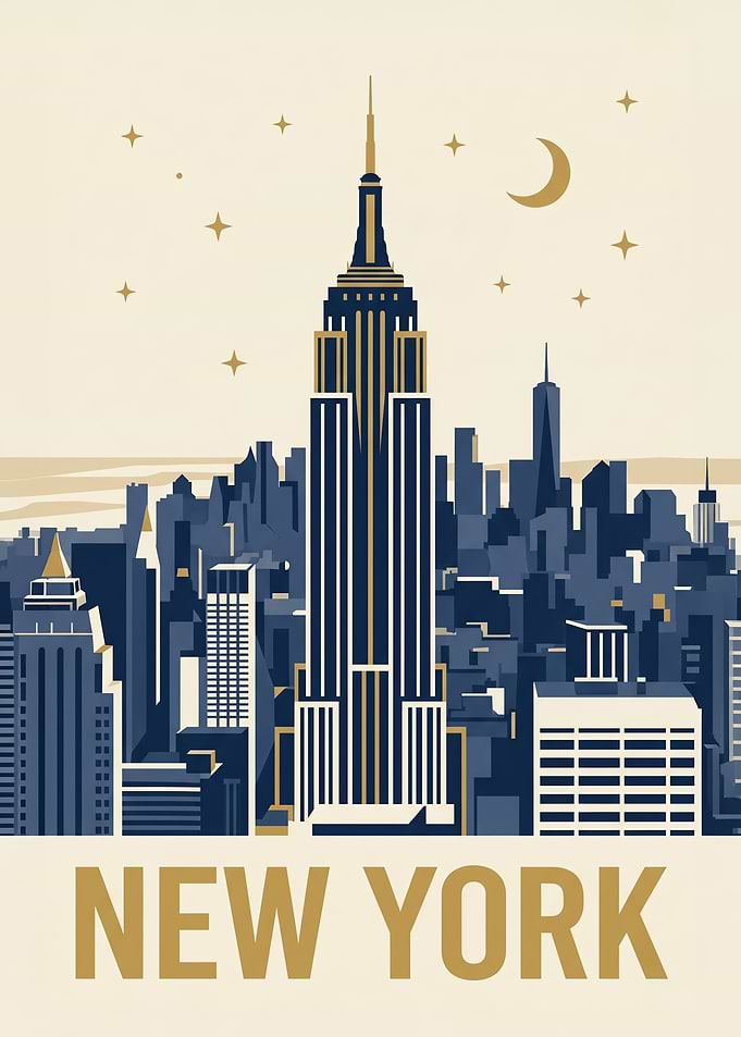New York City Skyline Art