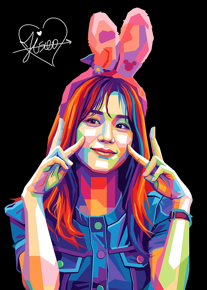 Jisoo Pop Art Portrait
