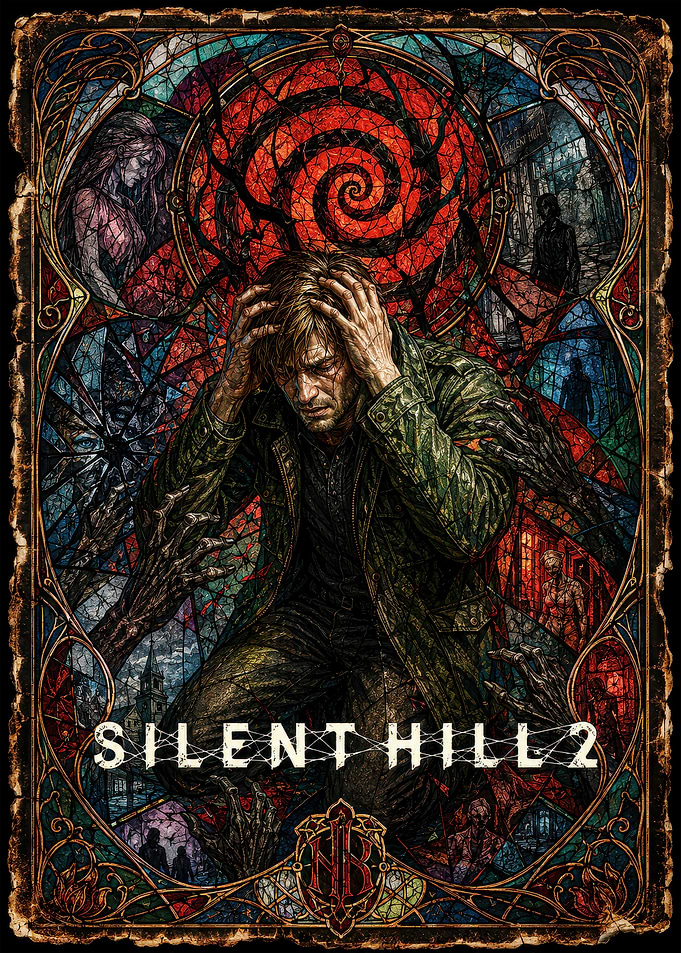 Silent Hill 2 Stained Glass Art