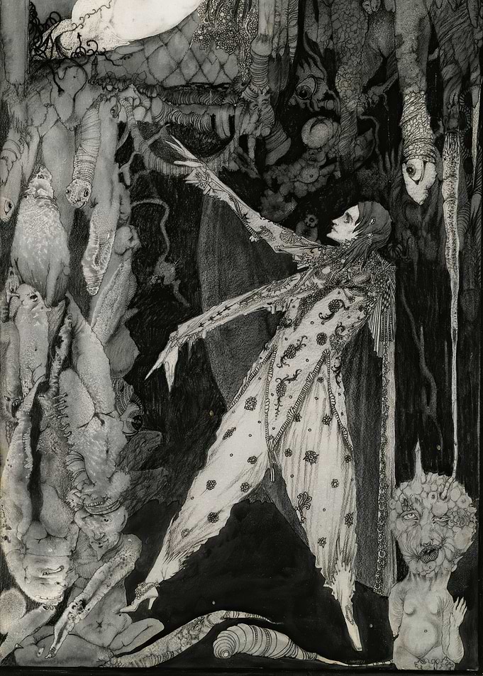 Dark Fantasy Figure in Ornate Costume