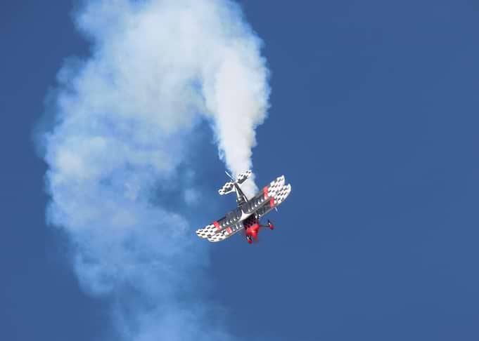 Biplane Performing Aerobatics