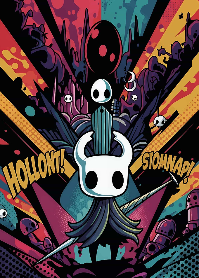 Void Soul Knight Edition - Stylized Hallownest Pop Art Print