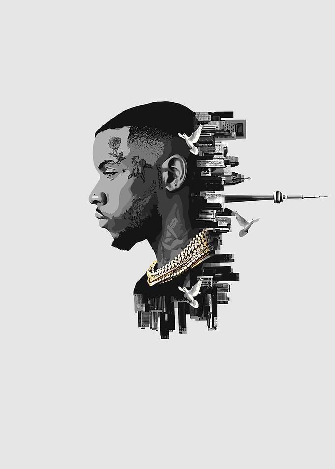Tory Lanez Cityscape Portrait