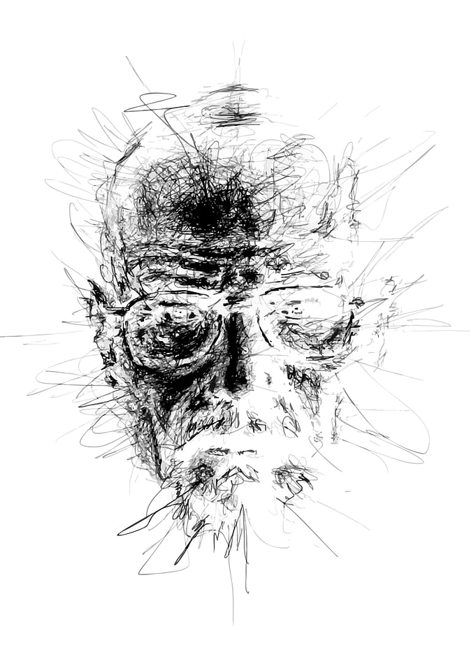 Abstract Portrait Sketch