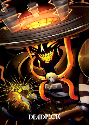 Deadlock Robot with Glowing Eyes