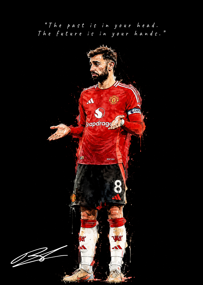 Bruno Fernandes Manchester United Artwork