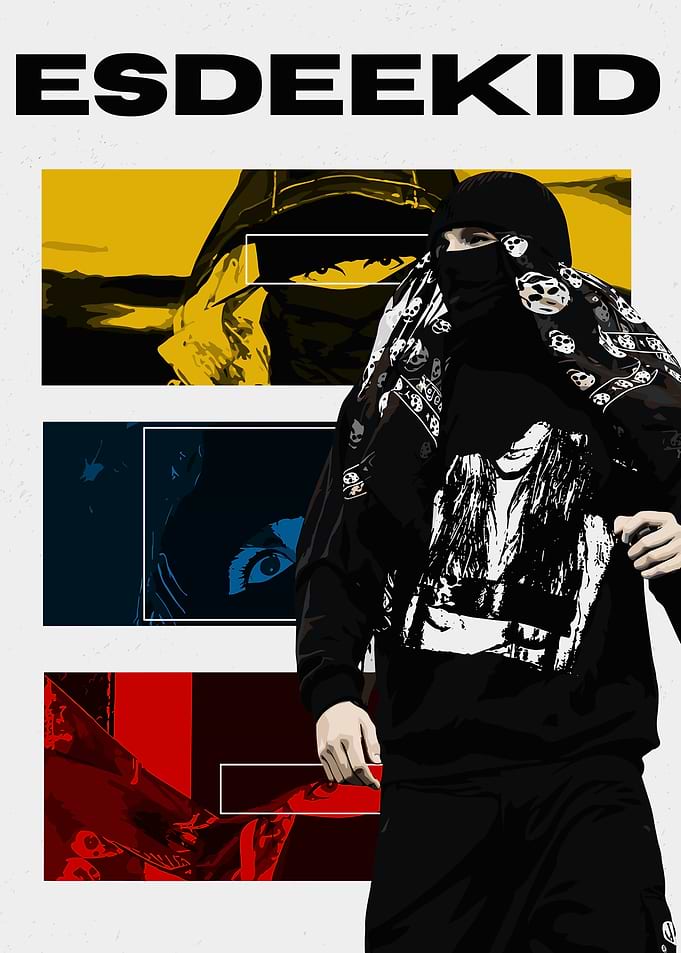 Esdeekid Fashion with Skull Scarf