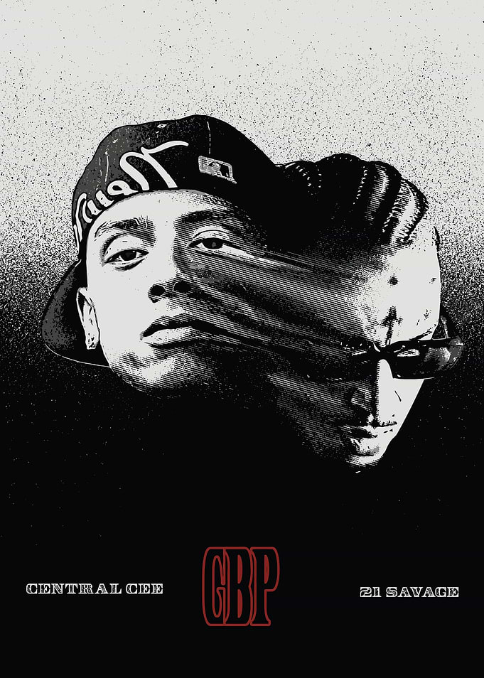 Central Cee and 21 Savage GBP Poster