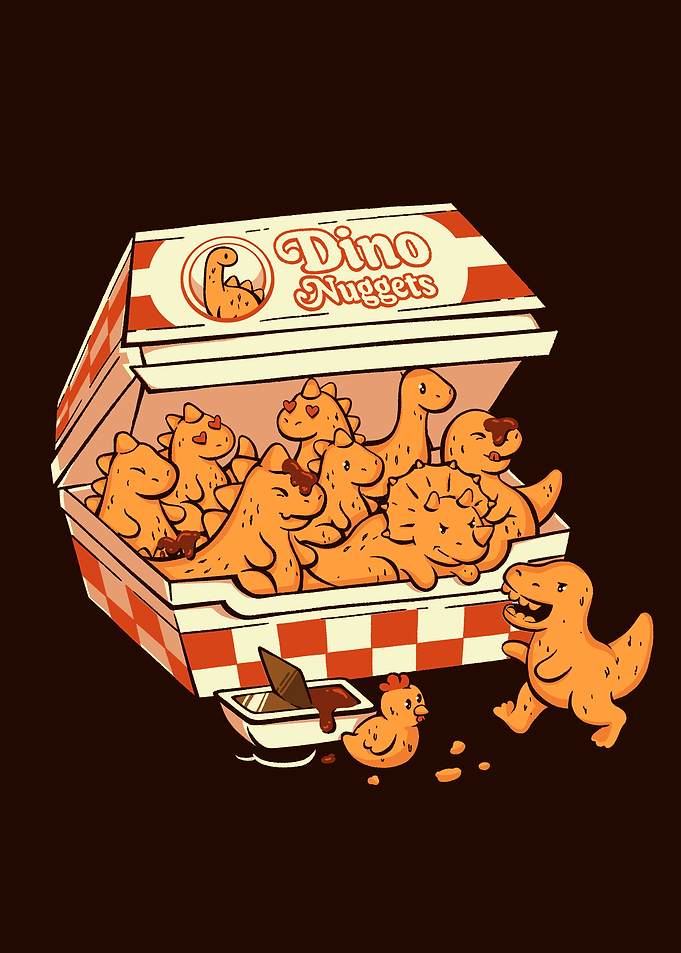 Dino Nuggets Funny Food
