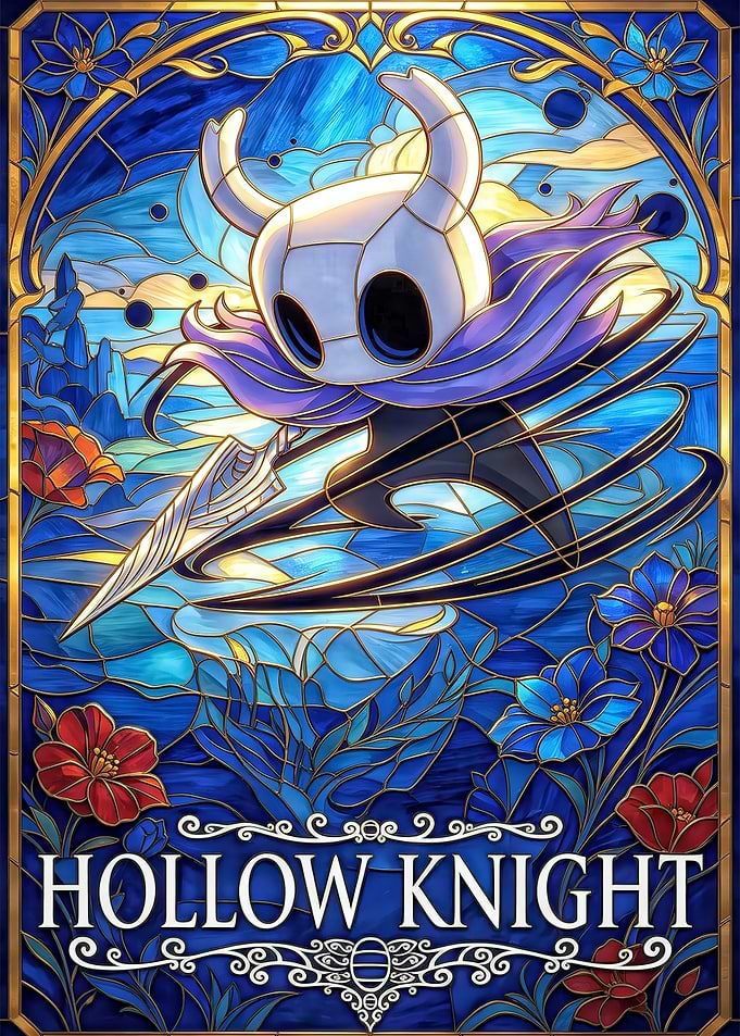 Hollow Knight Stained Glass Art