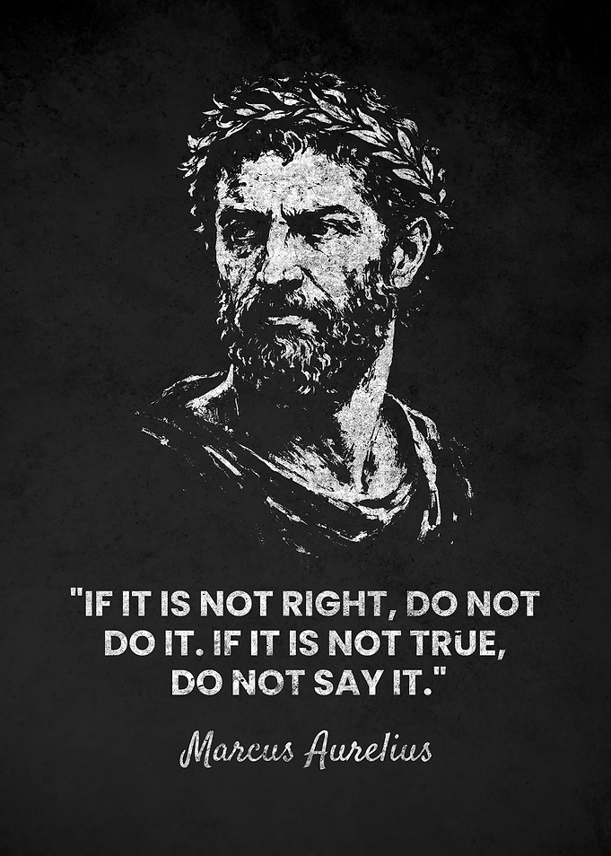 Marcus Aurelius Do Not Quote Poster