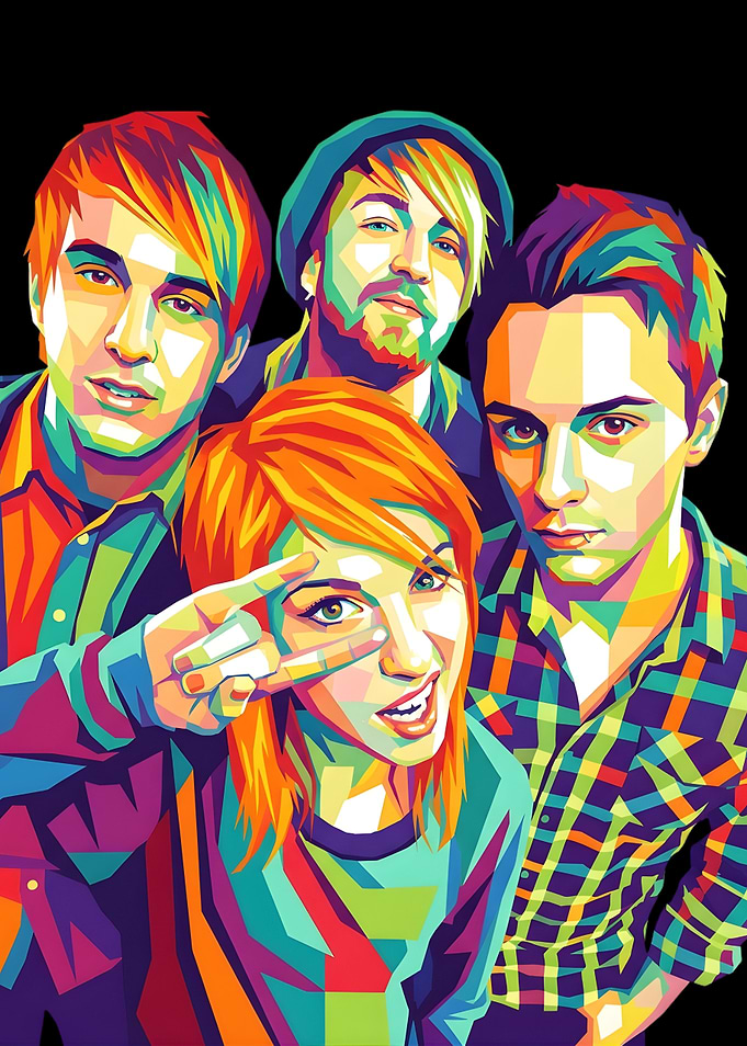 Paramore Band Pop Art Portrait