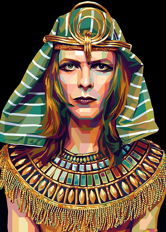 David Bowie as Egyptian Pharaoh