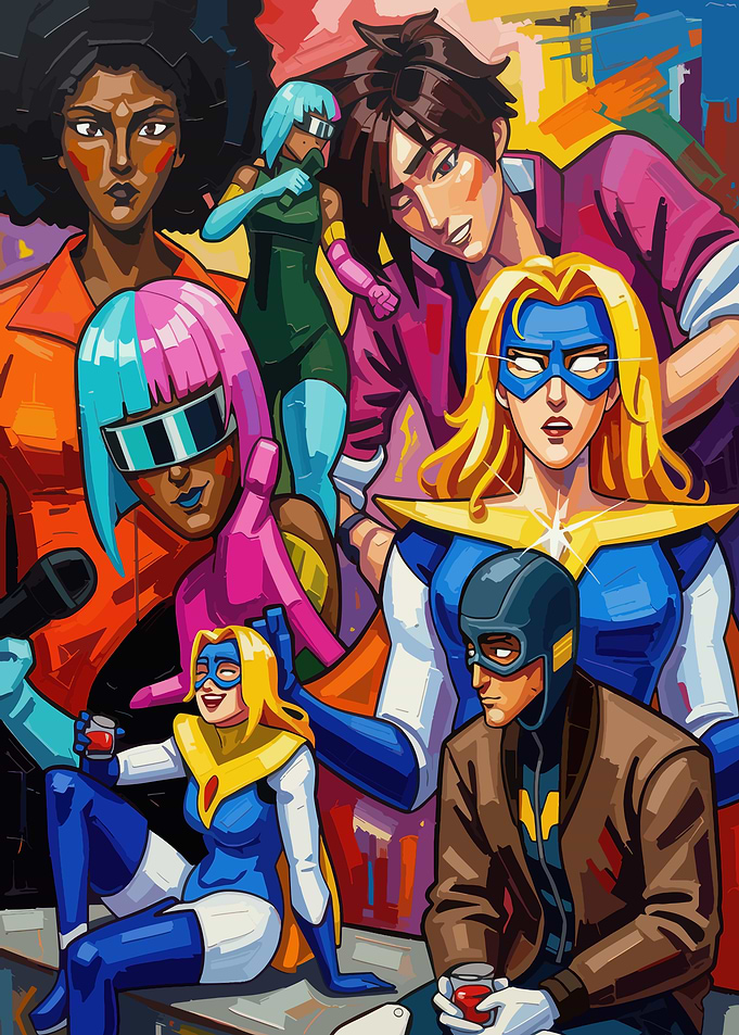 Diverse Group of Superheroes Dispatch
