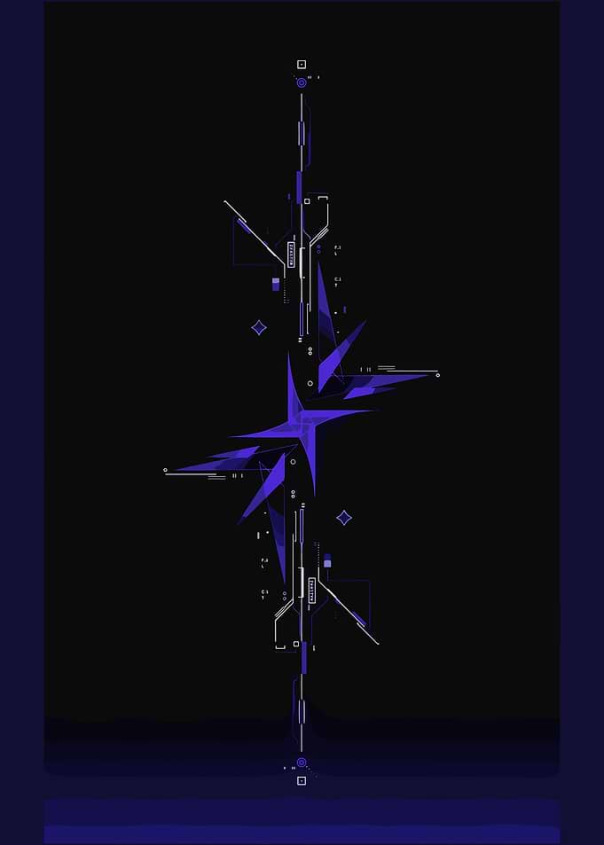 Futuristic Abstract Starburst