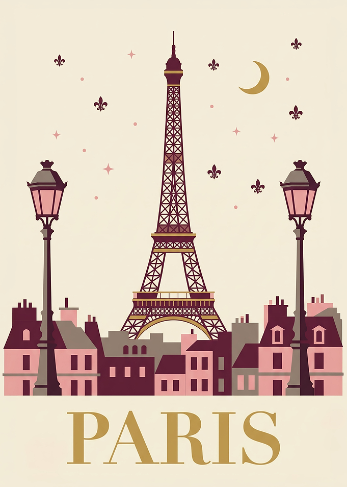Parisian Cityscape with Eiffel Tower