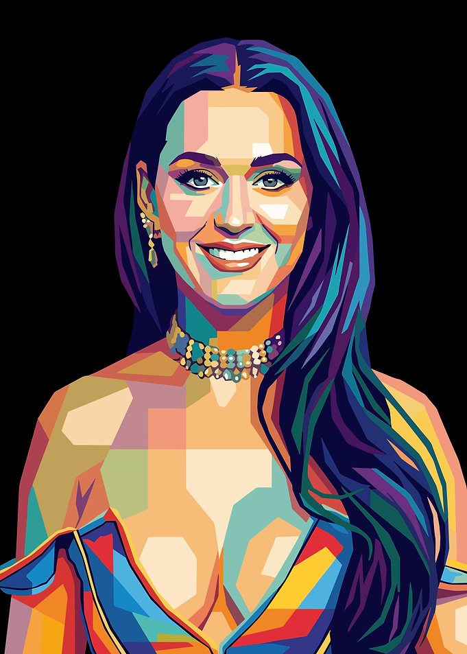 Katy Perry Pop Art Portrait