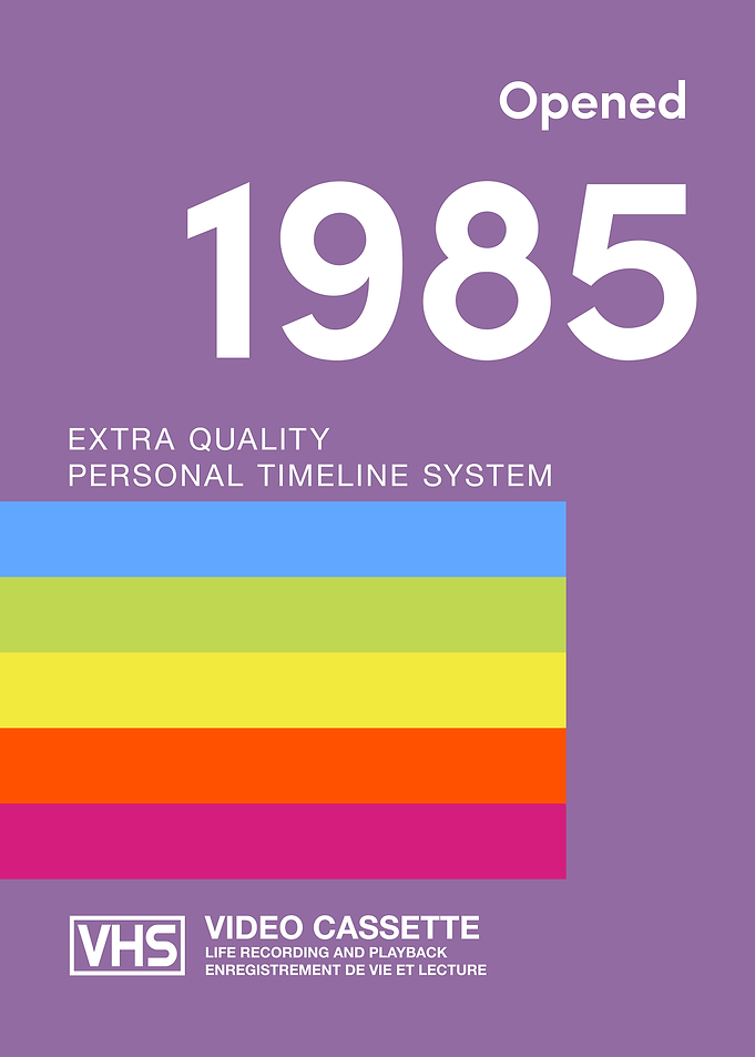 Opened 1985: VHS Video Cassette