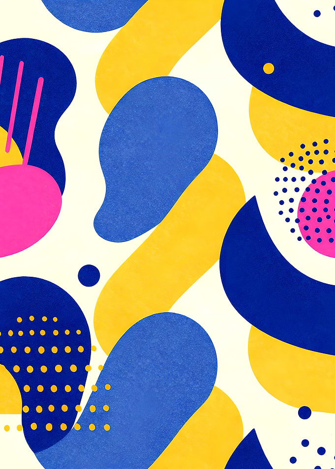 Abstract Shapes with Textured Background